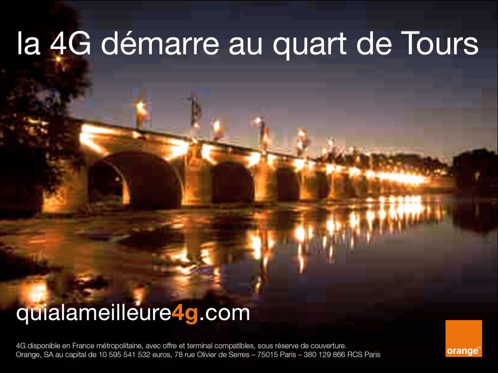 la 4G à Tours