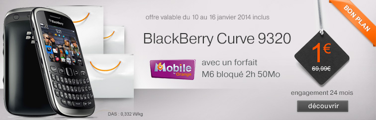 Bon plan M6 Mobile BlackBerry 9320