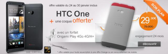 HTC One en bon plan du web 4G