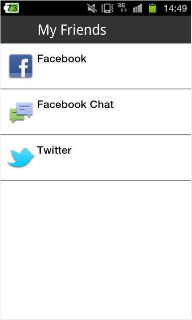 My Friends sur Android