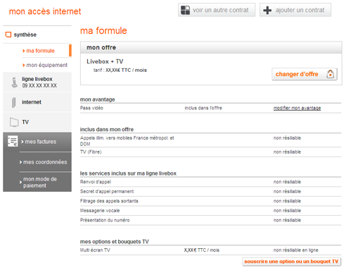 Espace Client Orange Internet - Ma Formule