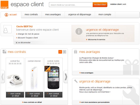 Espace Client Orange